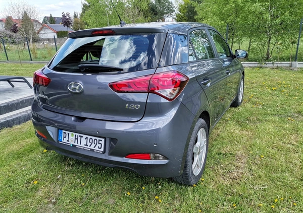 Hyundai i20 cena 42900 przebieg: 55000, rok produkcji 2016 z Sieraków małe 92